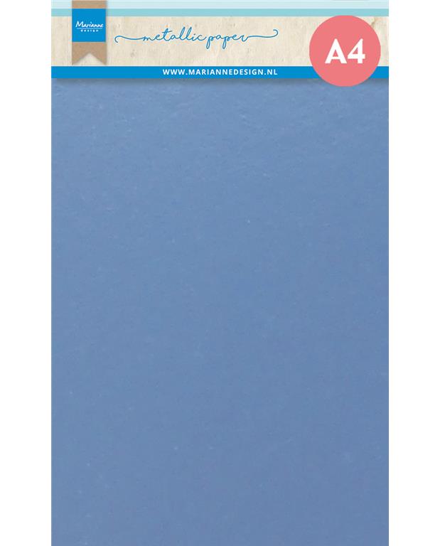 Carta "Metalic", 5xA4, Azzurro, 200g