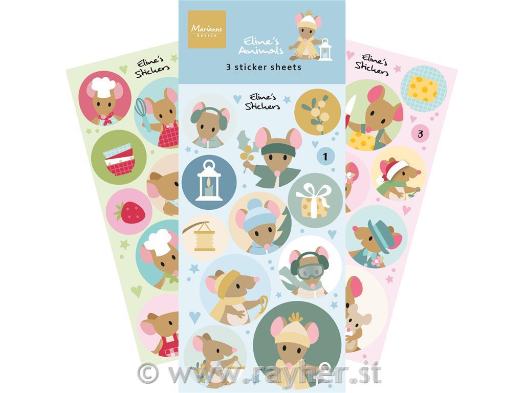 Adesivi Topolini, Natale, Inverno, Cucin