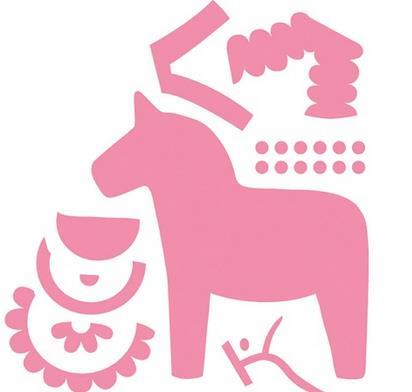 PRAZNIČNI KONJIČEK, REZALNE ŠABLONE