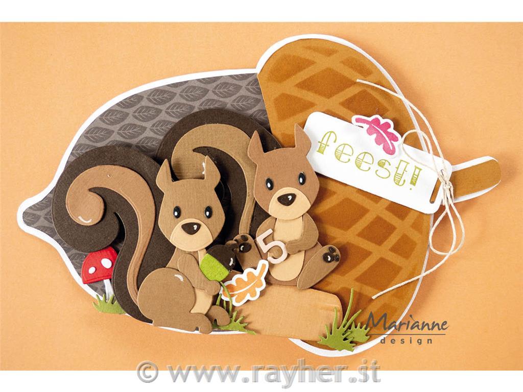 Šablona MD Collectable: Veverica in skunk