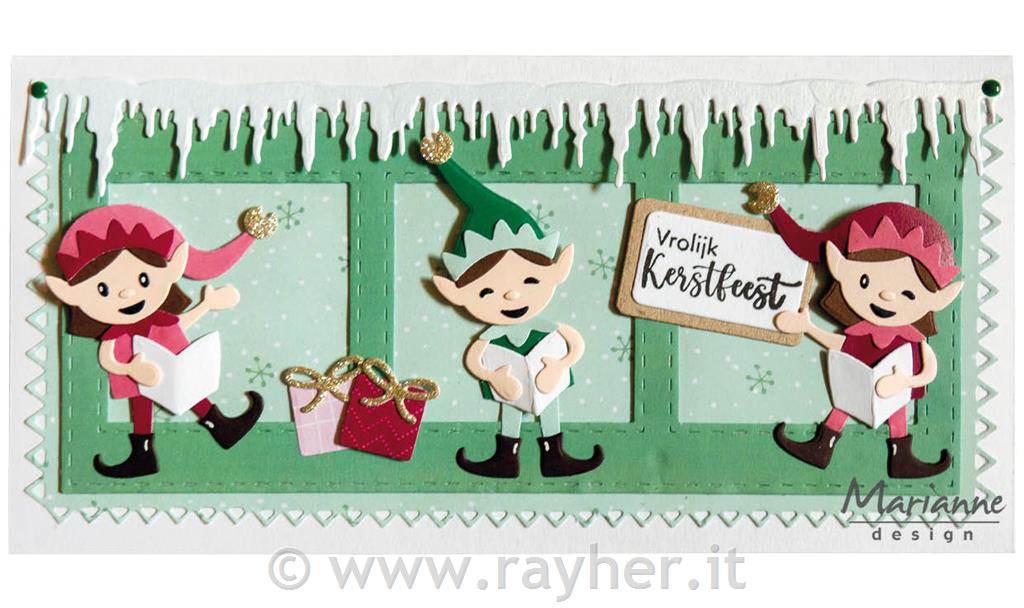 Fustella MD Collectable: Elfi di Natale