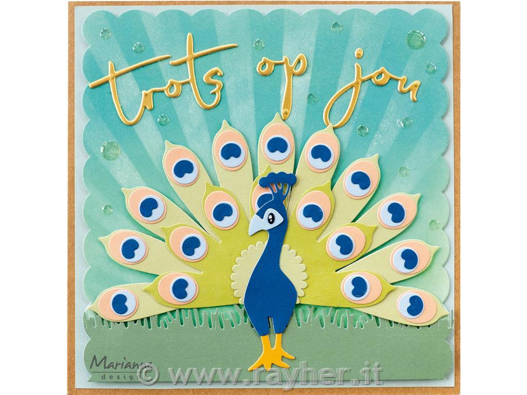 Collectable die: Peacock