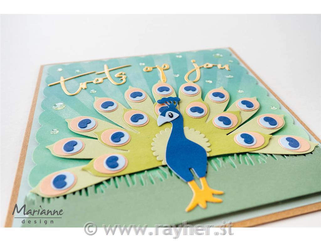 Collectable die: Peacock