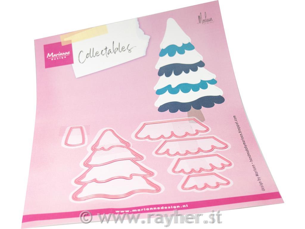 Šablona MD Collectable: Zasnežena smreka