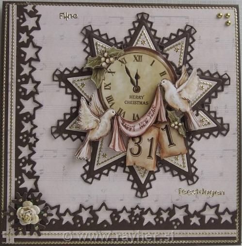 ŠABLONA MD CRAFTABLES,3ZVEZDE S SNEŽINKO