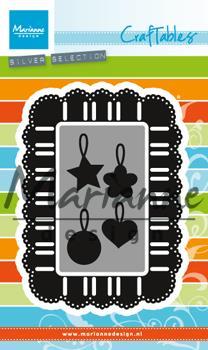 ŠABLONA MD CRAFTABLES,PRAVOKOTNIK Z ZAREZO ZA TRAK