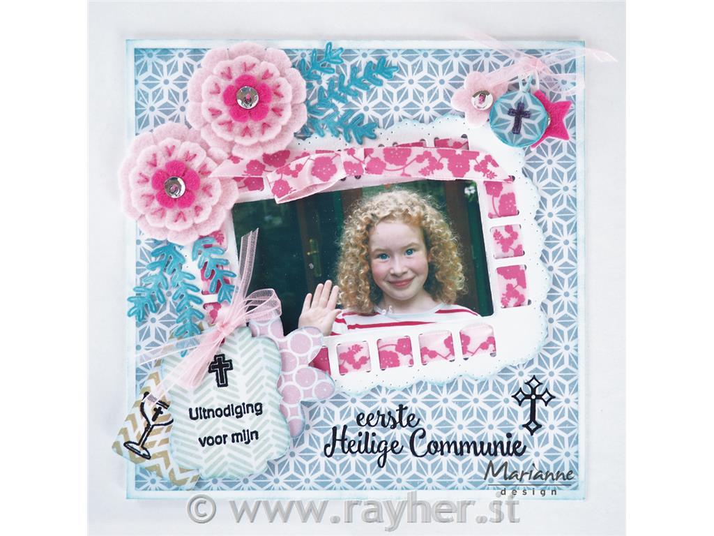 ŠABLONA MD CRAFTABLES,PRAVOKOTNIK Z ZAREZO ZA TRAK