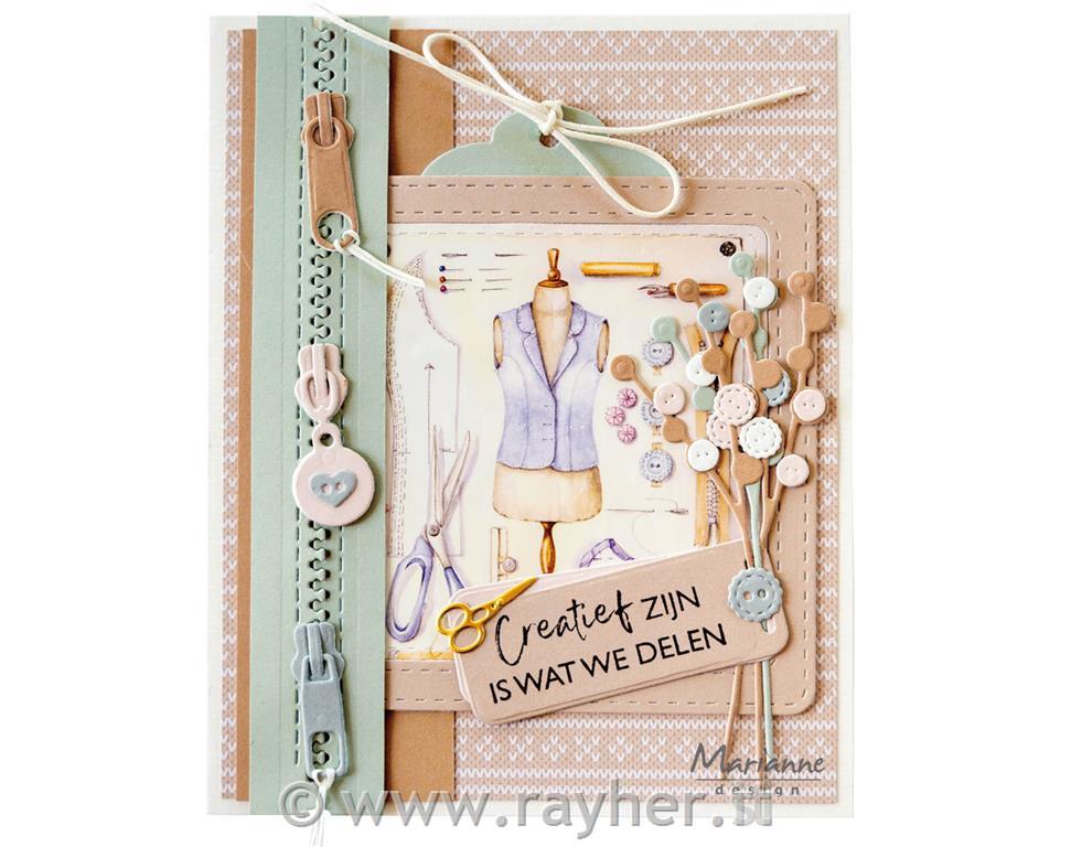 Craftables Cutting Die: Zipper