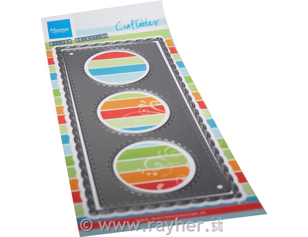 Šablona MD Craftable: Krogi s šivi, tag