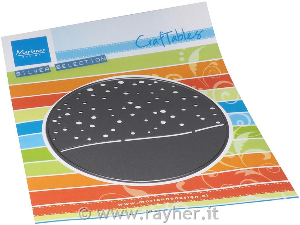 Šablona MD Craftable: Snežinke v krogu