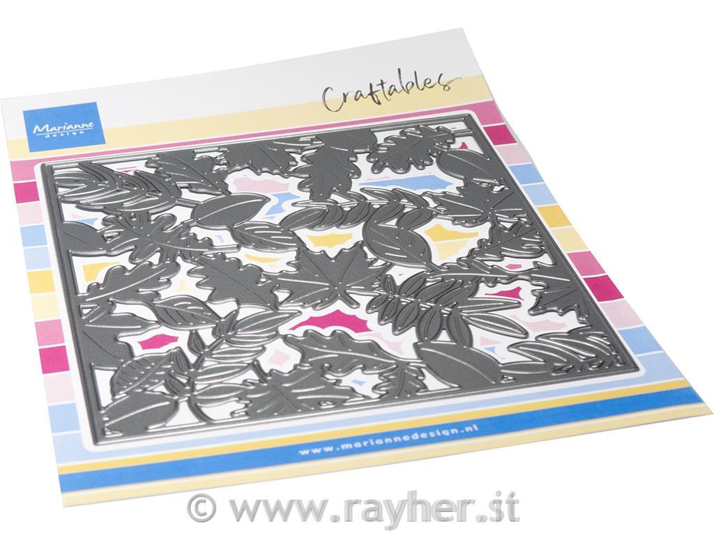 Fustella MD Craftable: Sfondo di foglieautunnali