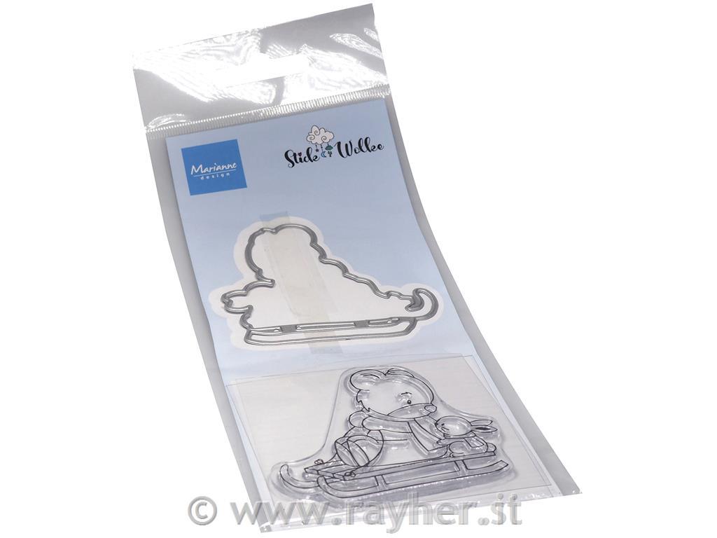 Štampiljke in rezalne šablone: Medved in zajec