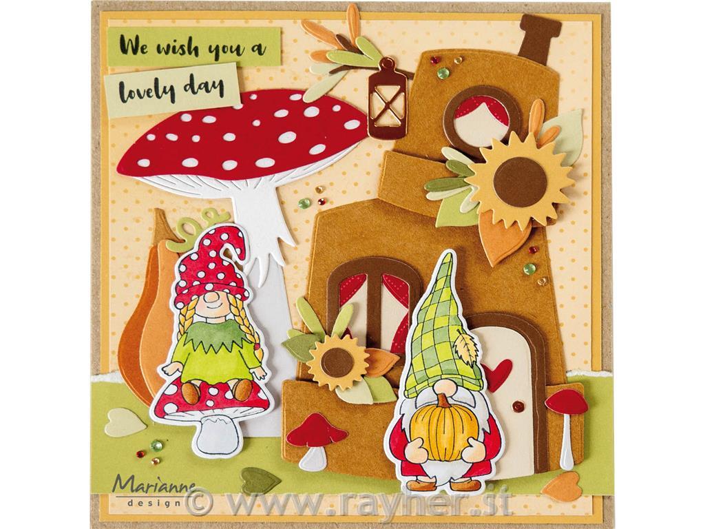 Clear Stamp and Die: Mrs. Autumn gnomeGirl