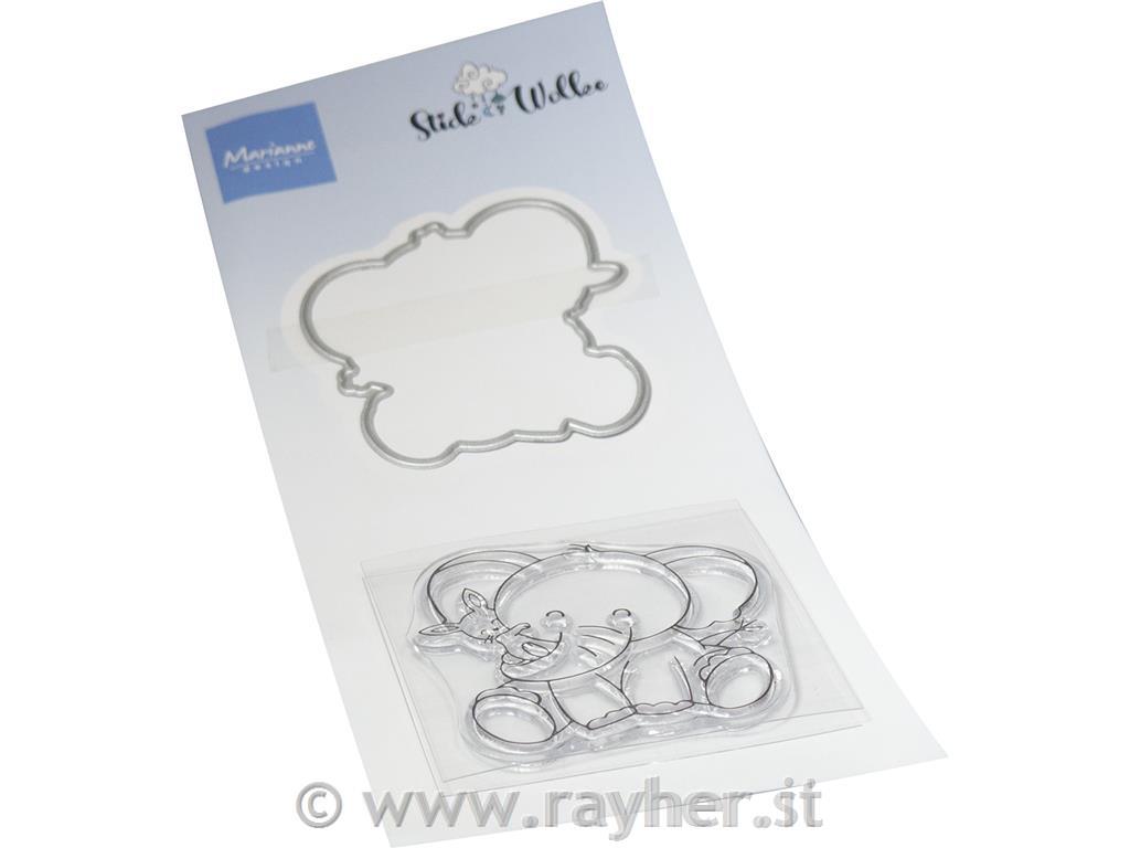 Clear Stamp and Die: ElephantGirl