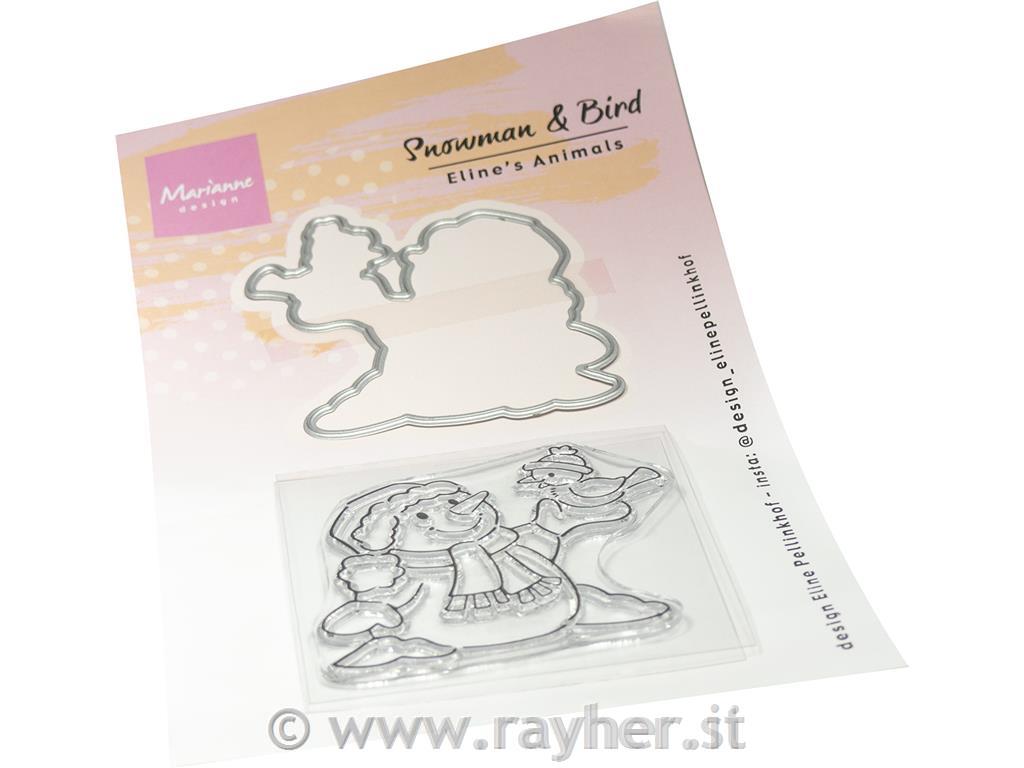 Štampiljka in šablona MD, Snežak & Ptica