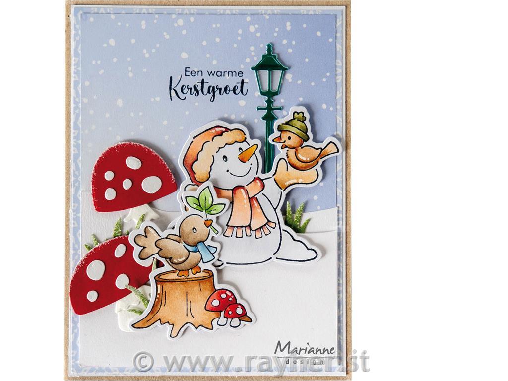 Štampiljka in šablona MD, Snežak & Ptica