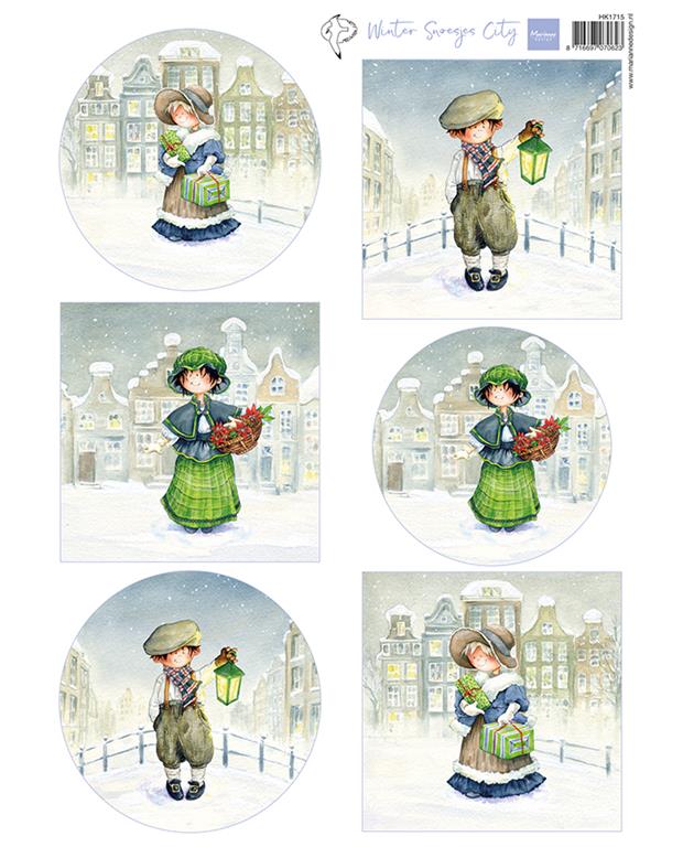 Immagini Decoupage: Winter City