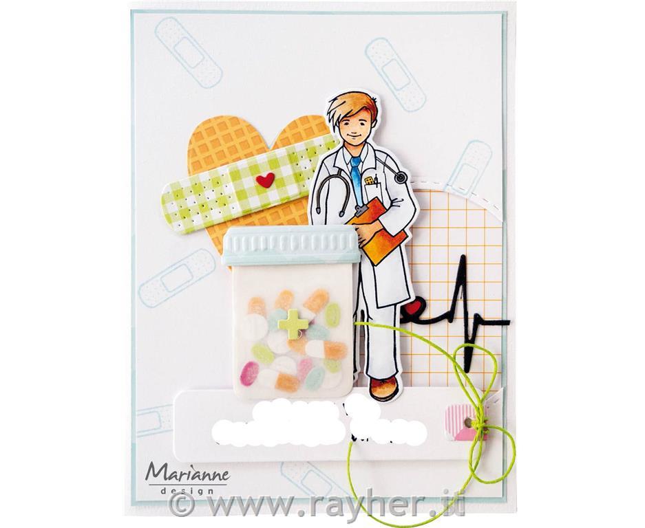 Timbro e fustella MD: Medico