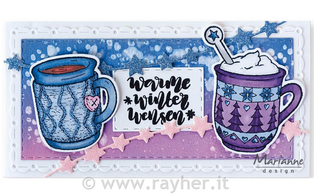 Štampiljke in rezalne šablone: Vroči napitki