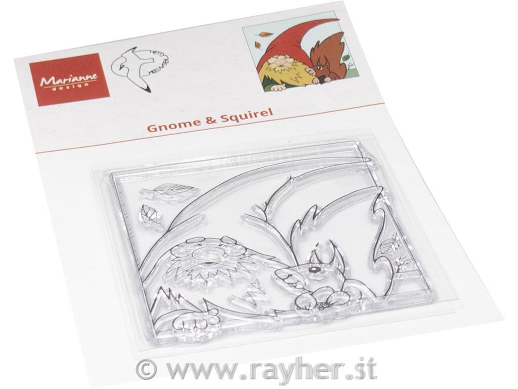Clear Stamp: Gnome & Squirrel