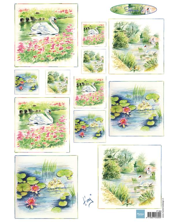 DECOUPAGE IMMAGINI, IL CANTO DEL CIGNO