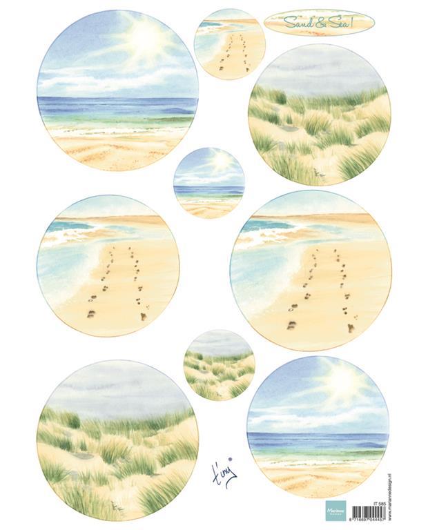DECOUPAGE IMMAGINI, SABBIA & MARE 1