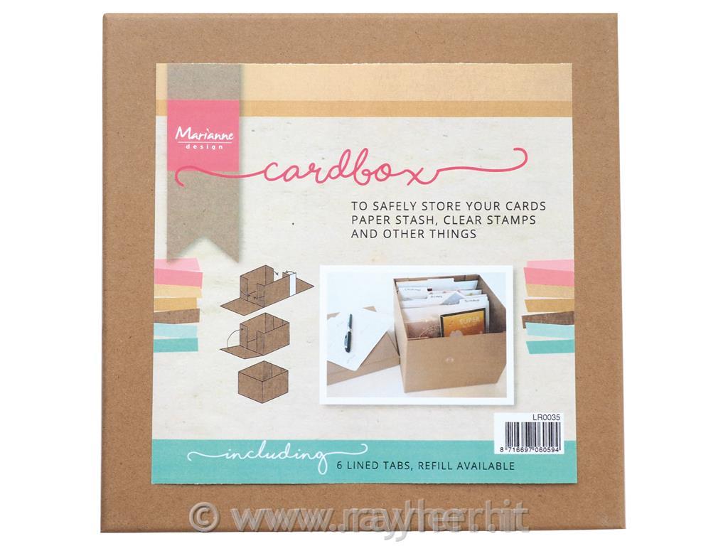 Scatola con linguette di carta