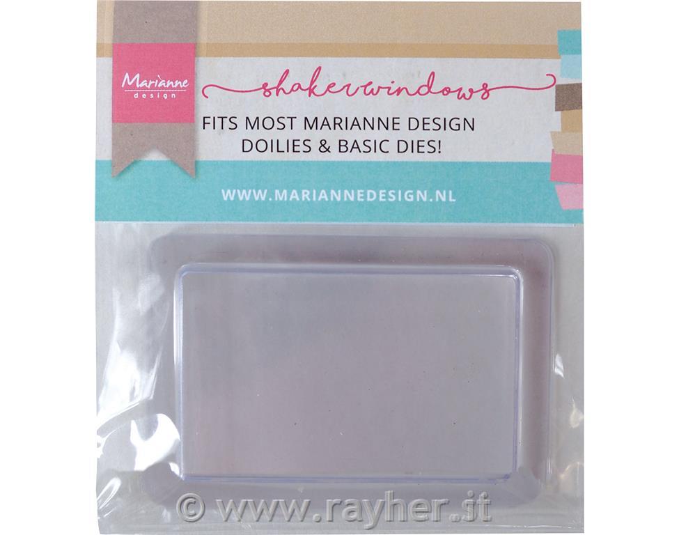 FINESTRA PER SHAKER CARD, QUADRATO, 9CM