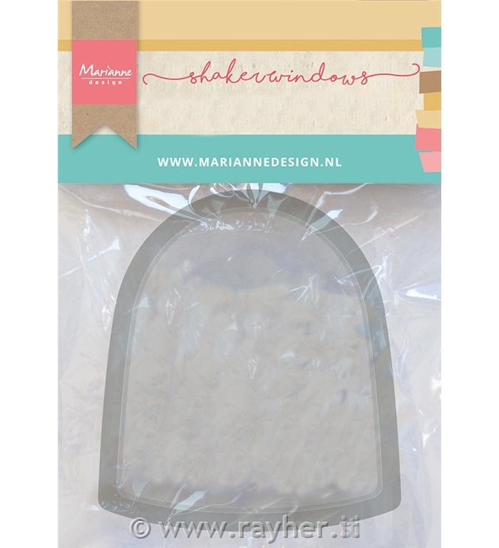 FINESTRA PER SHAKER CARD, GLOBO DI NEVE