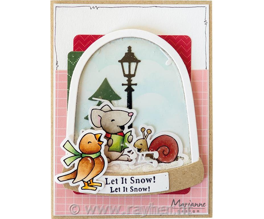 FINESTRA PER SHAKER CARD, GLOBO DI NEVE