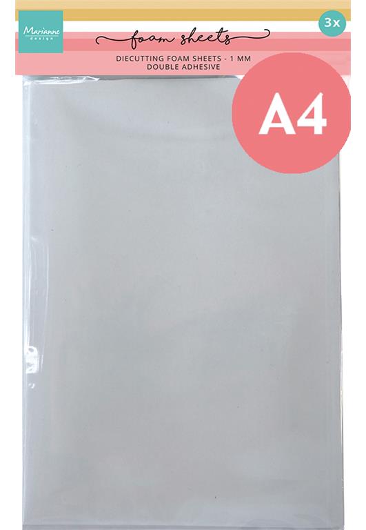 Schiuma fustellata, bianca, 1 mm