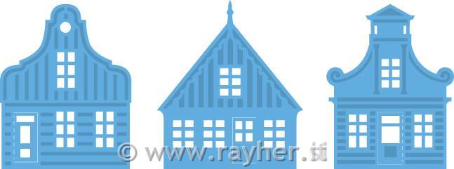 ŠABLONA MD CREATABLES,HIŠKE; SET3