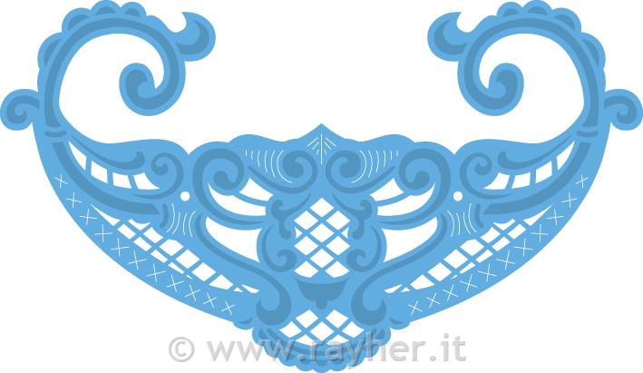 ŠABLONA MD CREATABLES, CVETLIČNI ORNAMEN