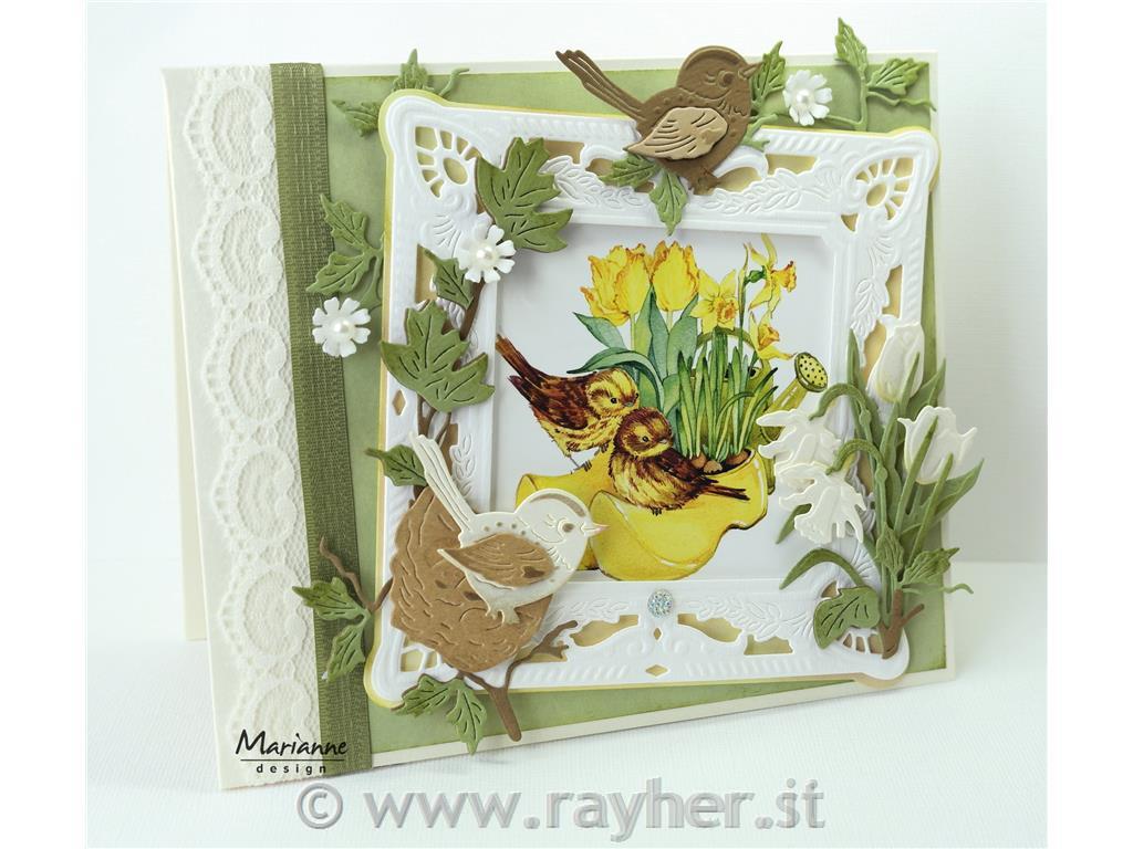 ŠABLONA MD CREATABLES, PETRA'S KVADRAT Z GNEZDOM