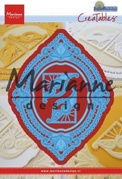 Die cut Petra's oval and corners