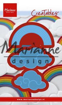 Die Cut: Rainbow & Clouds
