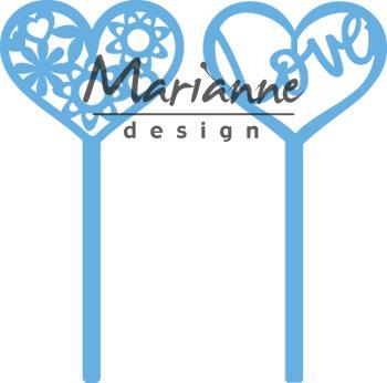 CREATABLE DIE - Heart pins (set of 2)