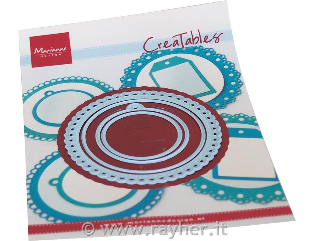 Šablona MD Creatable: Mali krogi z obrobo