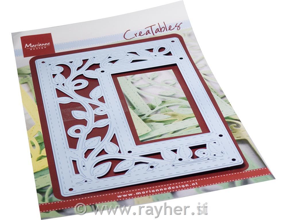 Šablona MD Creatable: Cvetlični pravokotnik