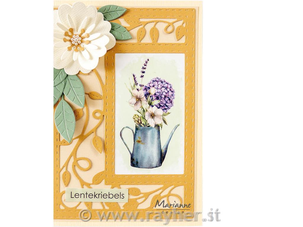 Šablona MD Creatable: Cvetlični pravokotnik