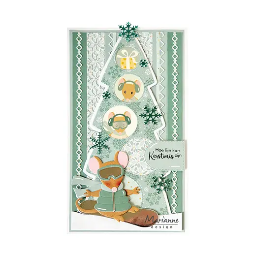 Šablona MD Creatable: Bordure Nordic Winter