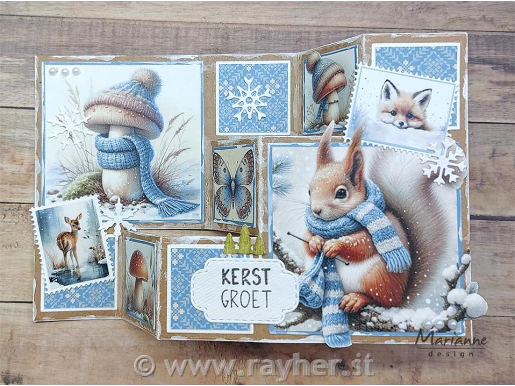 Šablona MD Creatable: Osnova za voščilnico - stopnice