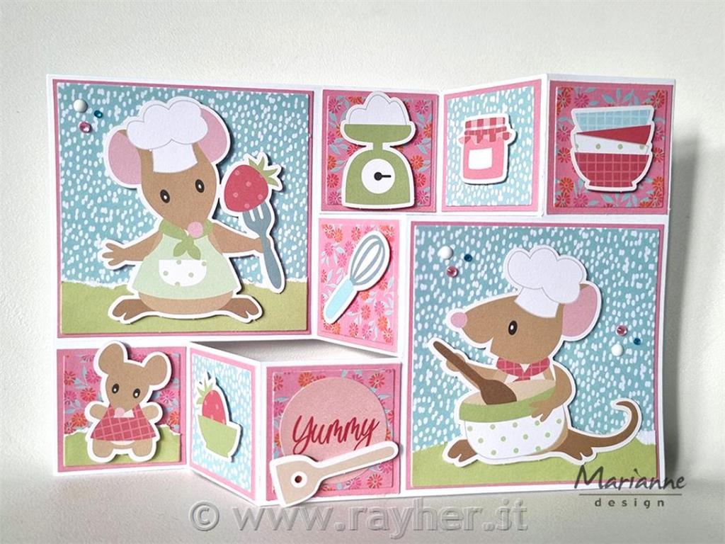 Šablona MD Creatable: Osnova za voščilnico - stopnice