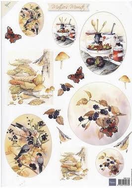 DECOUPAGE IMMAGINI, FIORI AUTUNNALI21 x 29,7 cm