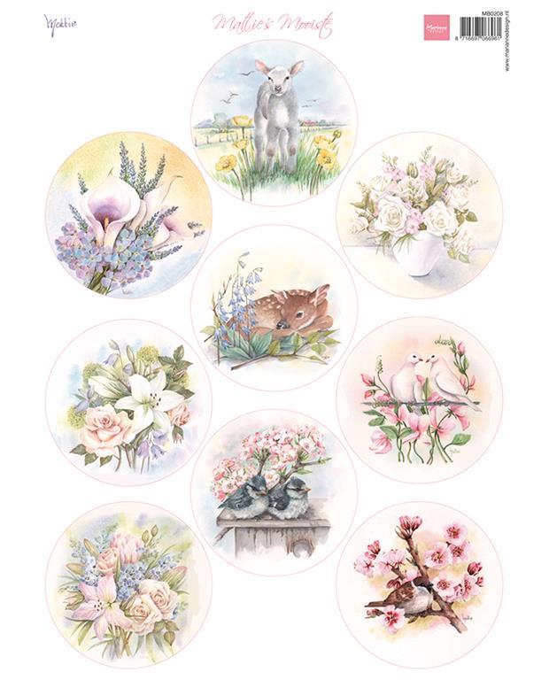 Decoupage paper: Spring Circles