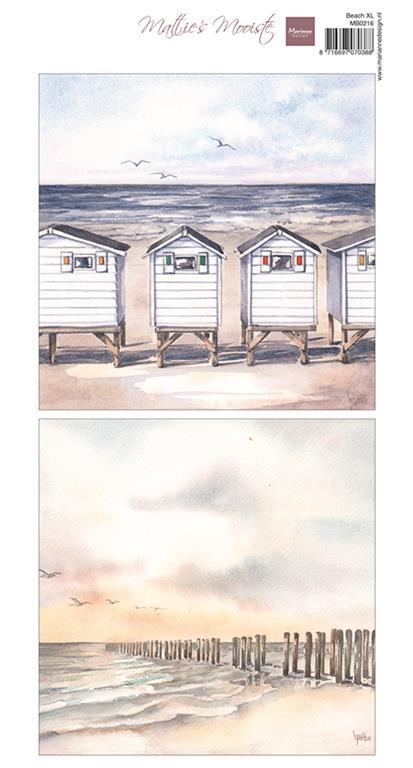 List s sličicami: Beach