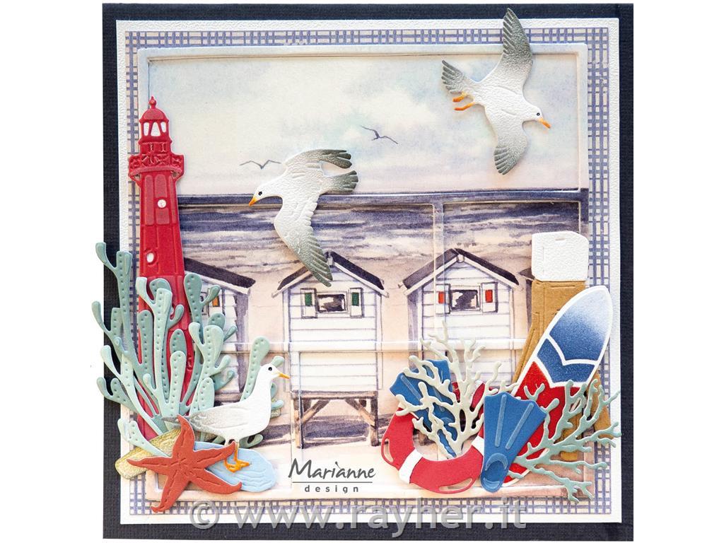 List s sličicami: Beach