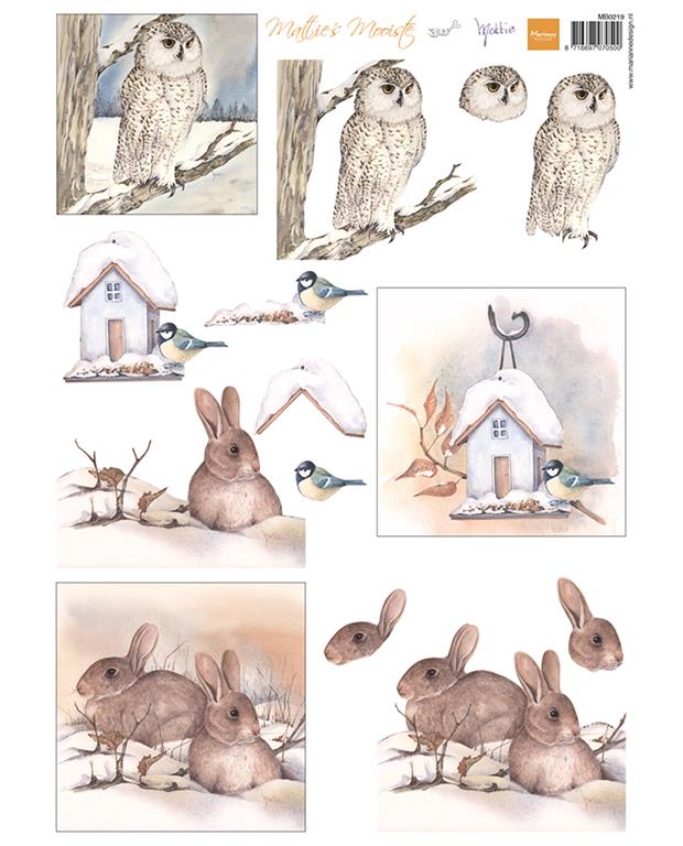 Immagini Decoupage: Gufi