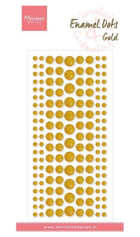 Enamal dots: Gold Glitter