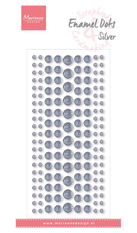 Enamal dots: Silver Glitter